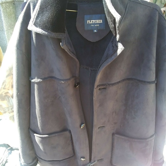 Fletcher Men's Coat Made In Italy - Picture 3 of 5